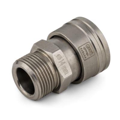 Stainless Steel M22 Male x 3/8