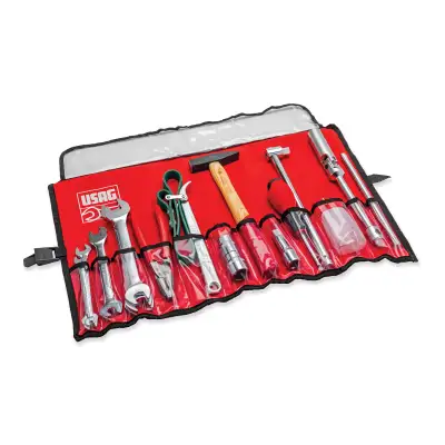 Heavy Duty Oxford Tool Roll - Waterproof 6-Pocket Tool Organizer With Detachable Pouches