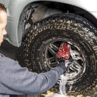 Long-Reach Wheel Scrubber Brushes - Griot's Garage