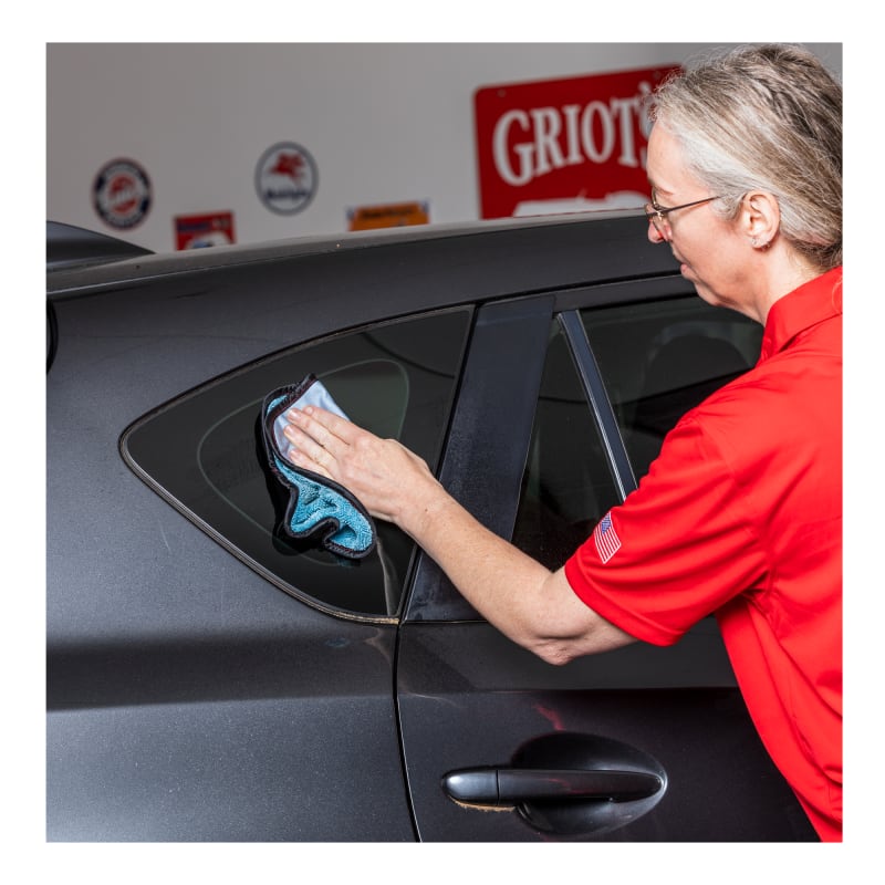  uxcell Car Window Cleaner Anti-Slide Handle Metal