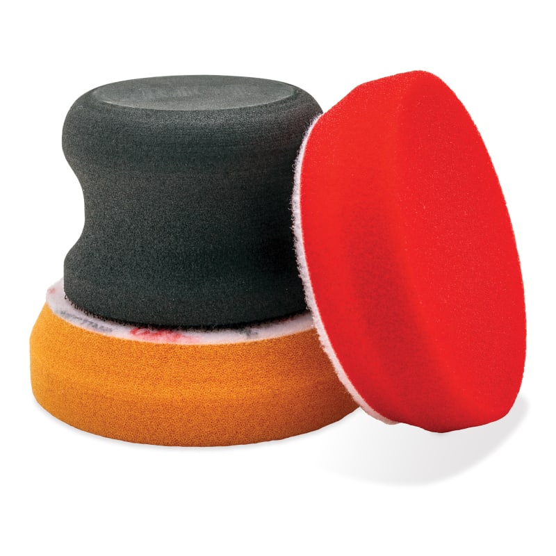 Griots Garage 3 Inch Mini Red Wax Pad 3 Pack 