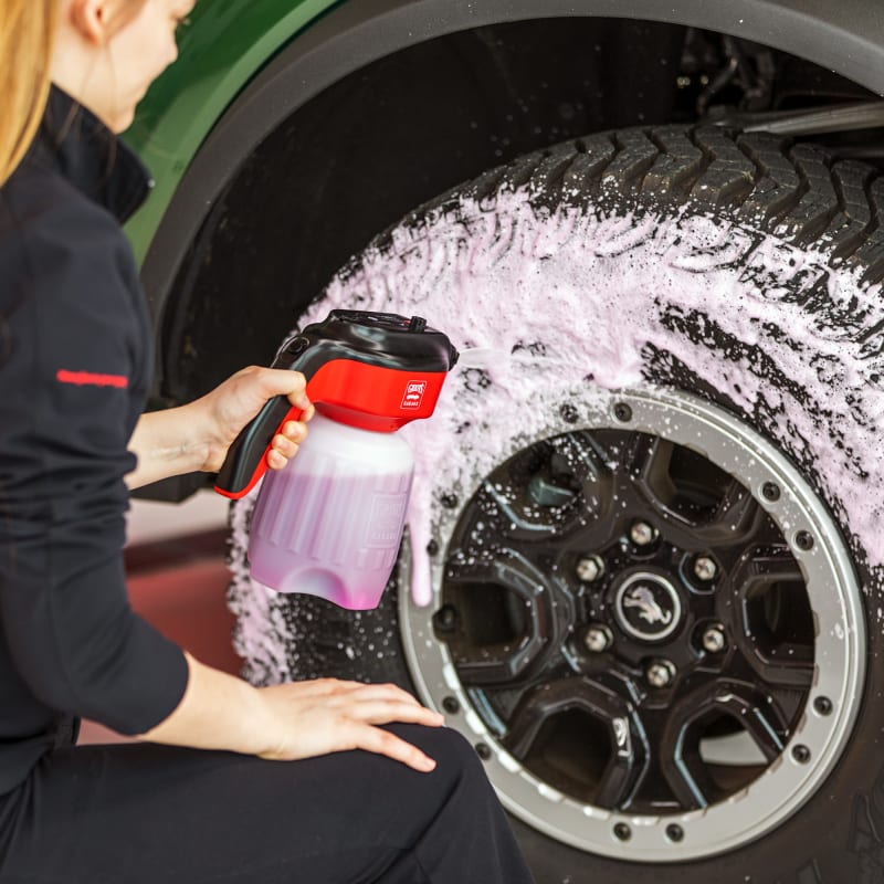 Car Wash With Hose And Nozzle Stock Photo - Download Image Now