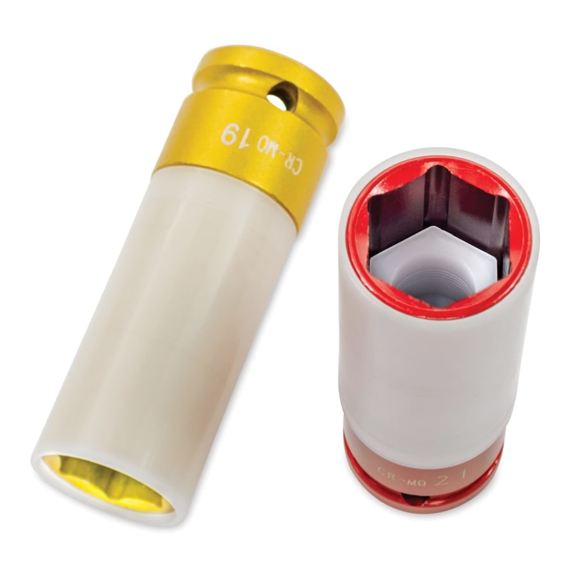 Protective lug nut socket set sales