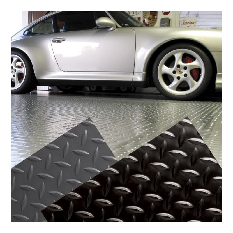 Diamond Plate Garage Floor Mat - Griot's Garage