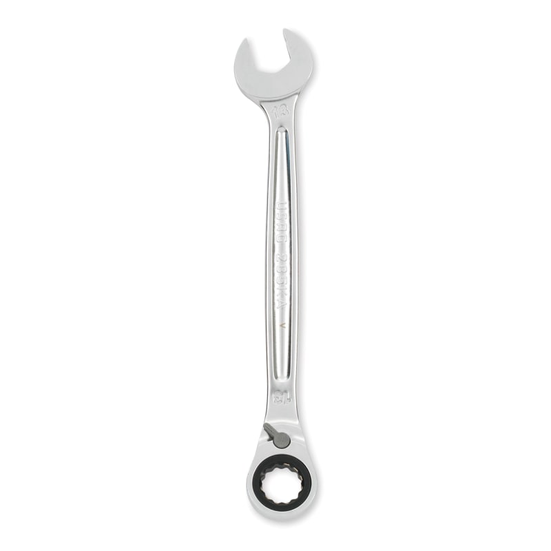 Anti-Slip Grip Professional Metric Ratcheting Combination Wrench Set,  10-Piece