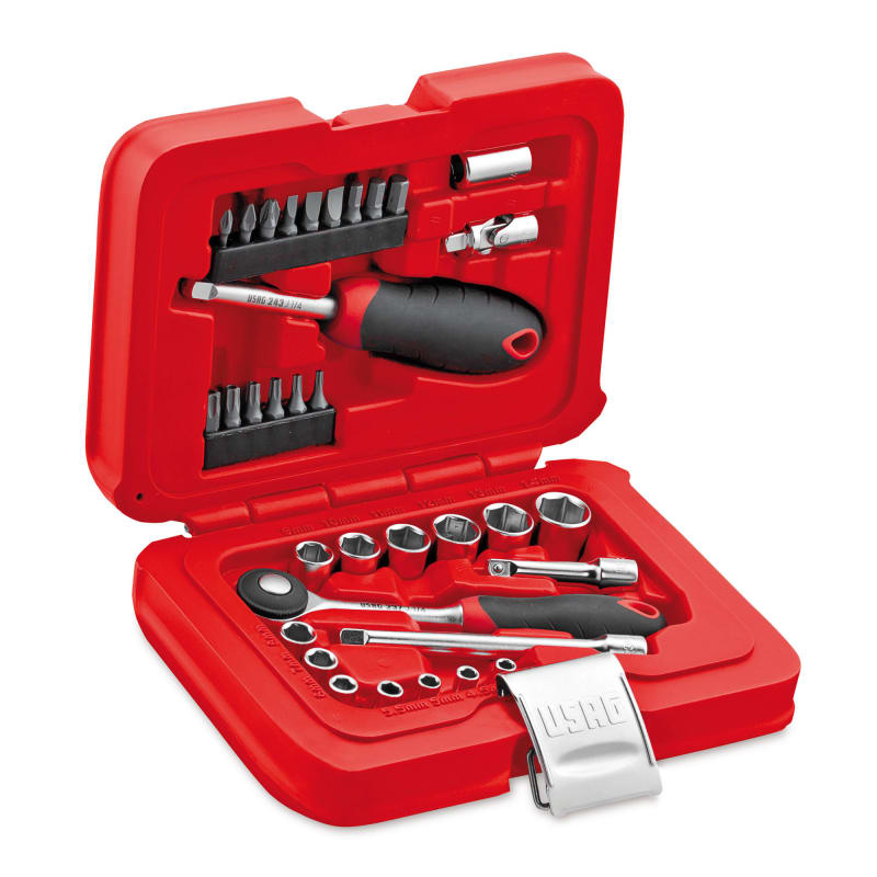 USAG 34-Piece Metric Socket & Bit Set