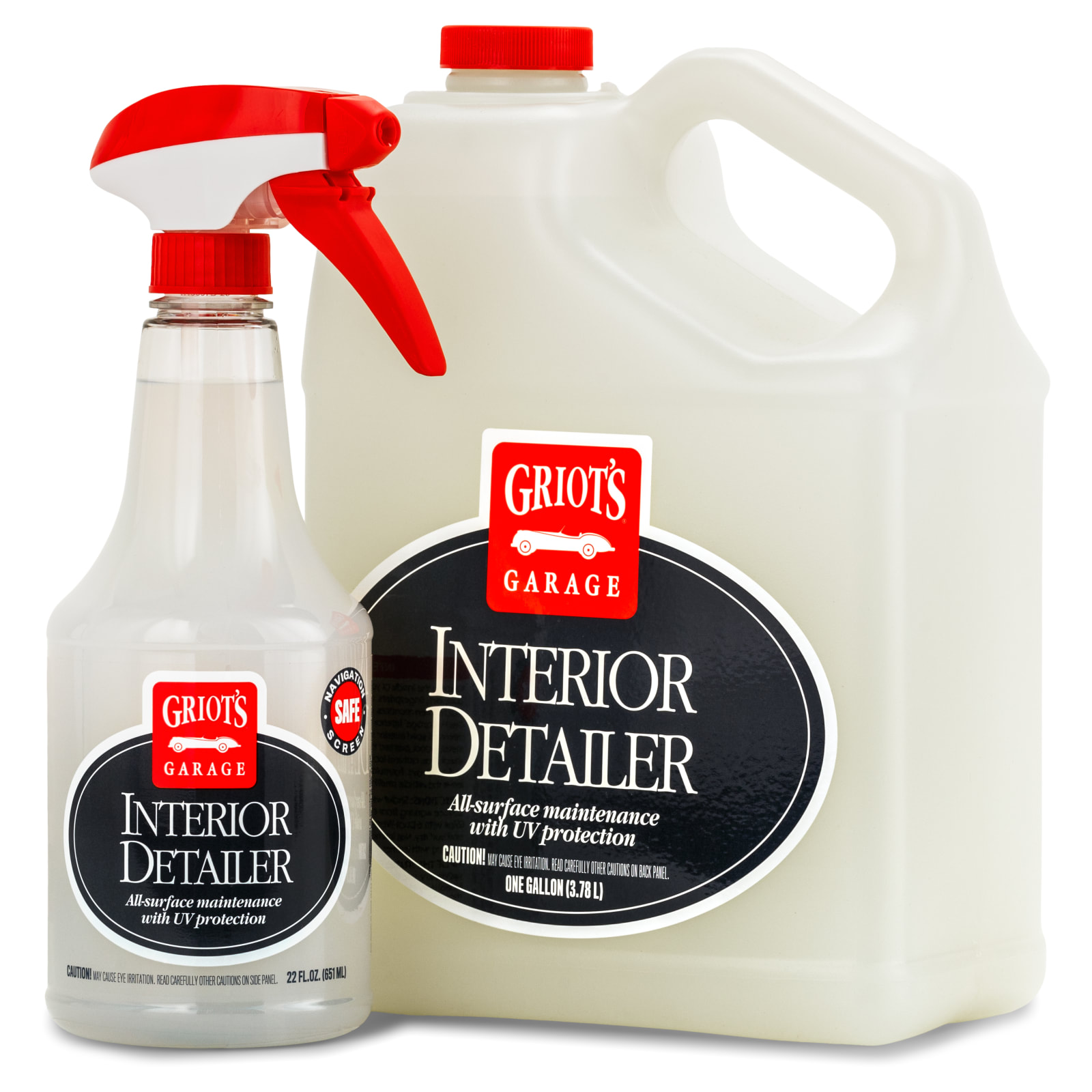 Griot's Garage 10978 3-in-1 Ceramic Wax 22oz & 10956 Interior Cleaner 22oz