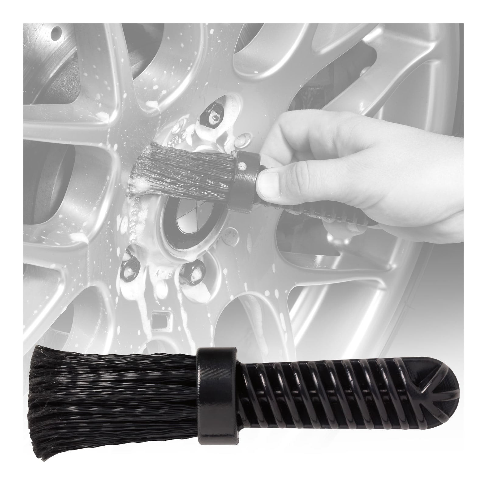 Bendable Wheel Brush  Compact & Efficient - Griot's Garage