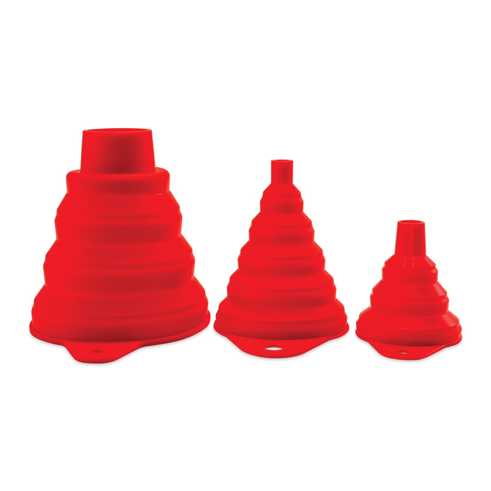 Collapsible silicone funnel (set of 2)