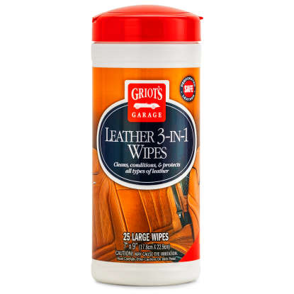 Leather 3-in-1 Wipes, 25 Count