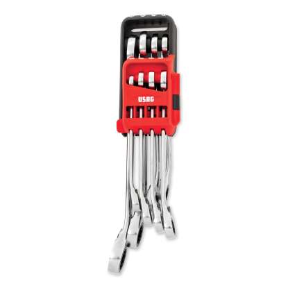 USAG 8-Piece Metric Ratcheting Combination Wrench Set